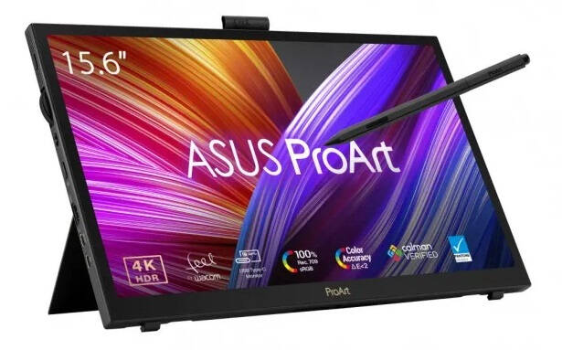 Asus представила 15,6" сенсорный монитор ProArt Display PA169CDV за $1300 и изогнутый 34" дисплей ProArt Display PA34VCNV за $730