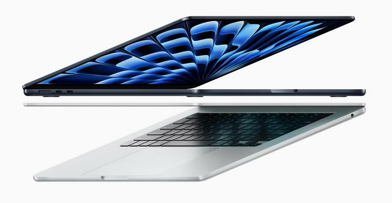 Apple представила обновлённые MacBook Air с чипами M3, поддержкой двух внешних дисплеев и Wi-Fi 6E