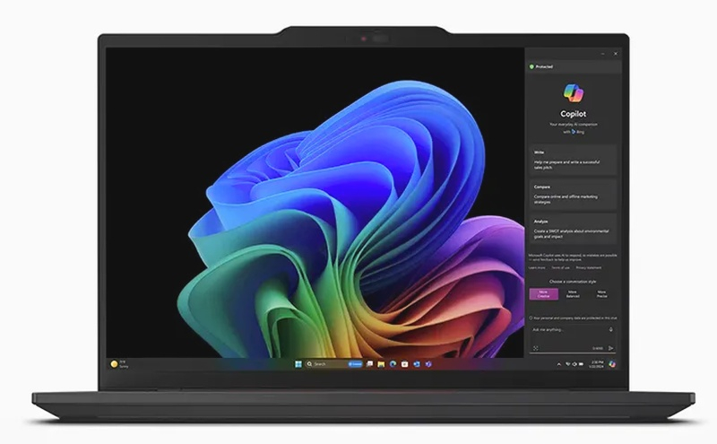 Lenovo представила ноутбук ThinkPad T14s с автономностью 29 часов и чипом Qualcomm Snapdragon X Elite